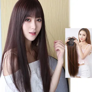 狐狸姬，3D補頭頂空氣流海減齡造型假髮 歷史價格詳細信息