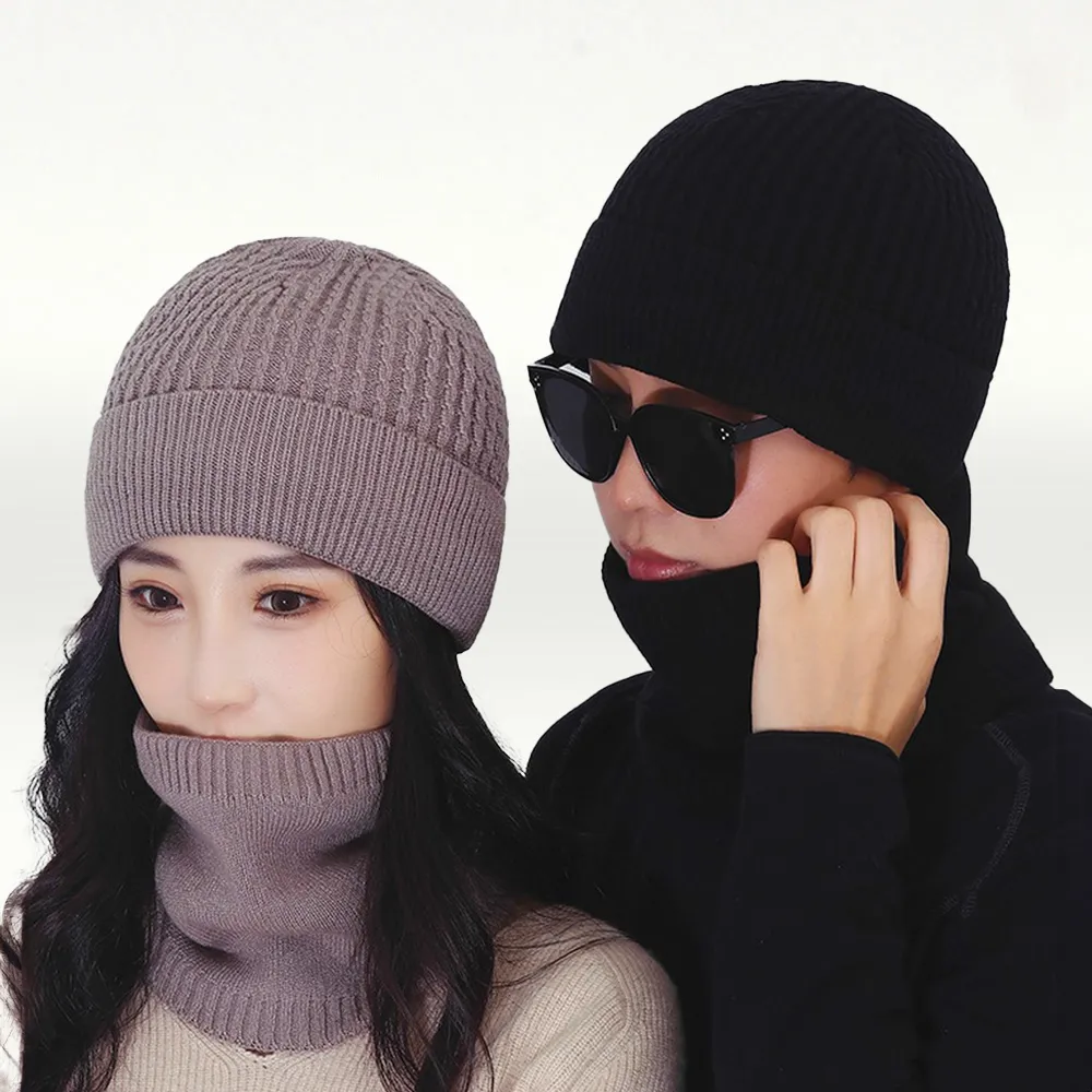 【I.Dear】男女星星毛線針織套頭月子帽套頭帽保暖帽圍脖兩用(4色) 歷史價格詳細信息