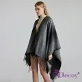 【Decoy】漸變千鳥＊加大開岔披肩圍巾斗篷 歷史價格詳細信息