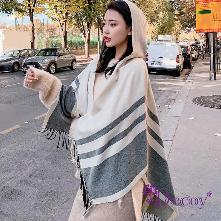 【Decoy】條紋雪紡＊七分袖防曬長版罩衫外套/2色可選 歷史價格詳細信息