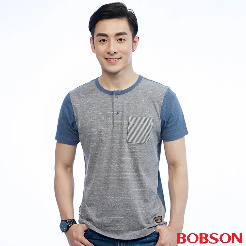 【BOBSON】男款短袖異素材剪接上衣(26024-83) 歷史價格詳細信息