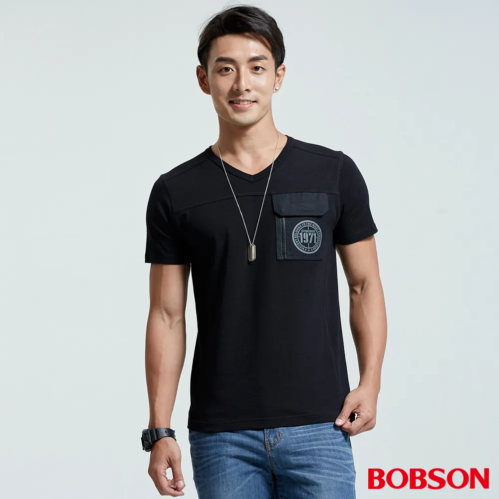 BOBSON 男款貼袋印圖上衣 (37012-88) 歷史價格詳細信息