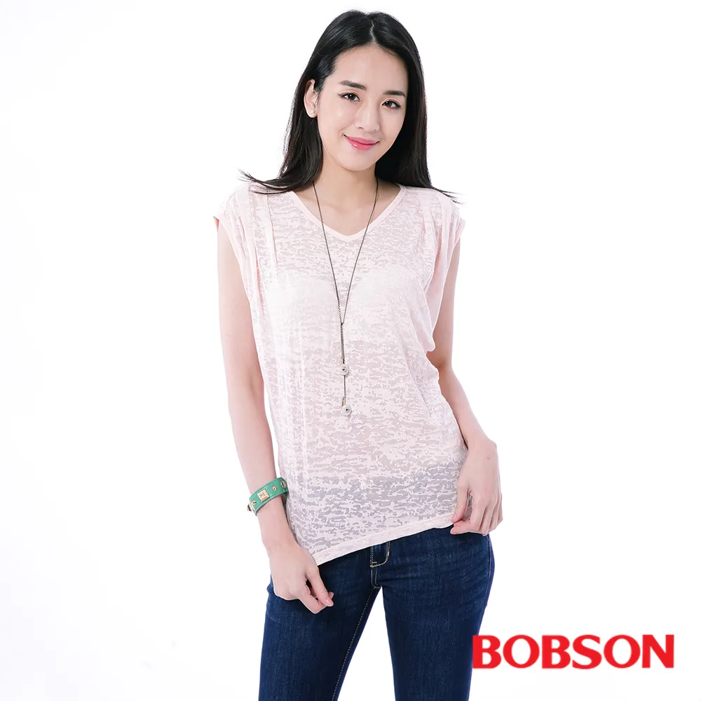 【BOBSON】女款短袖燒花布上衣(23104-63) 歷史價格詳細信息