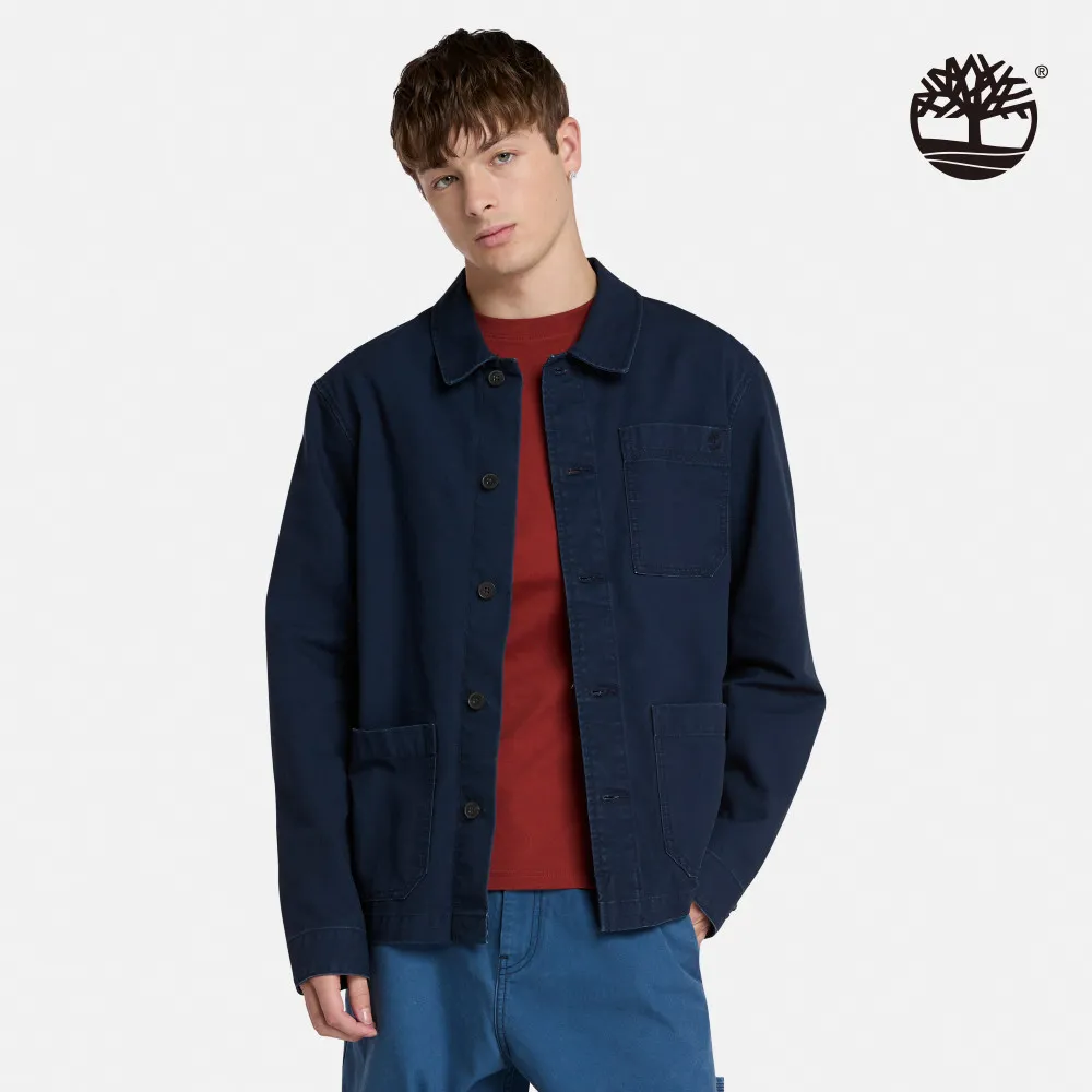 Timberland 男款深寶石藍帆布休閒外套|A2PB1433 歷史價格詳細信息