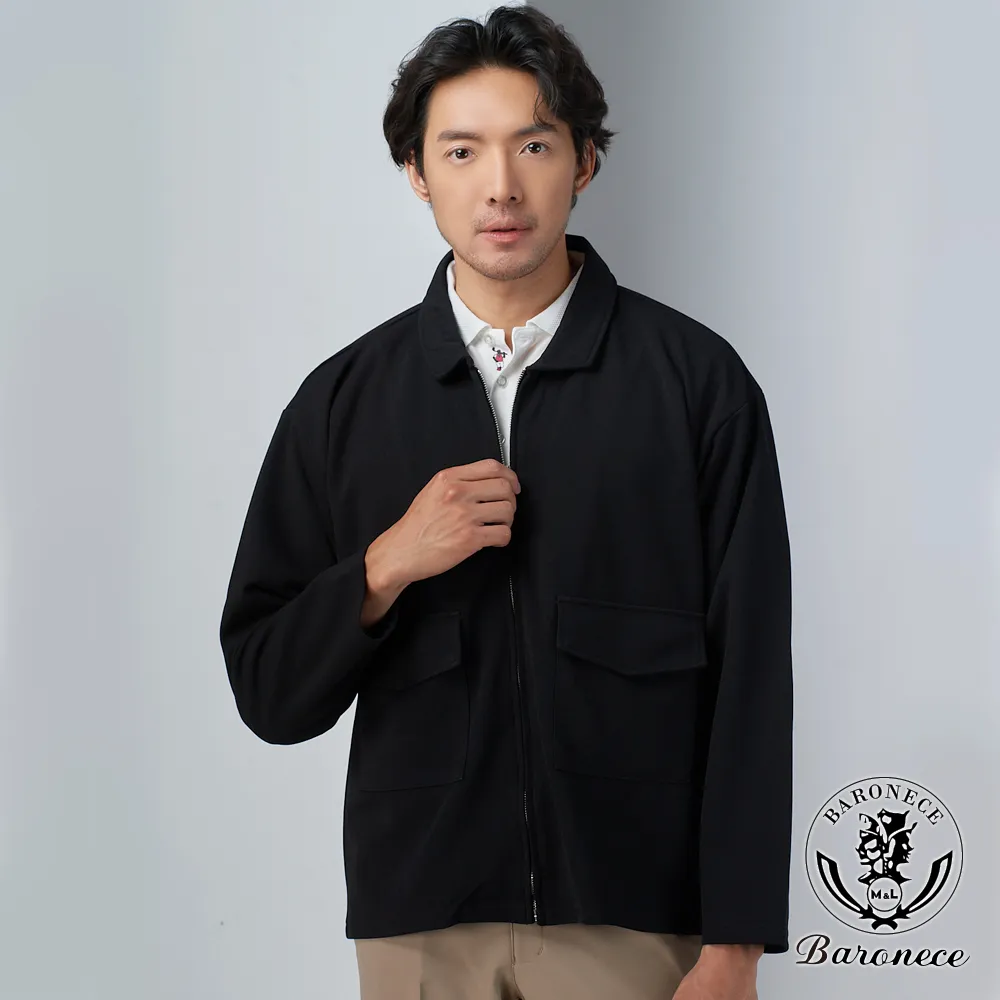 【BARONECE】黑白沉穩交織打摺西褲_灰(68115-11) 歷史價格詳細信息