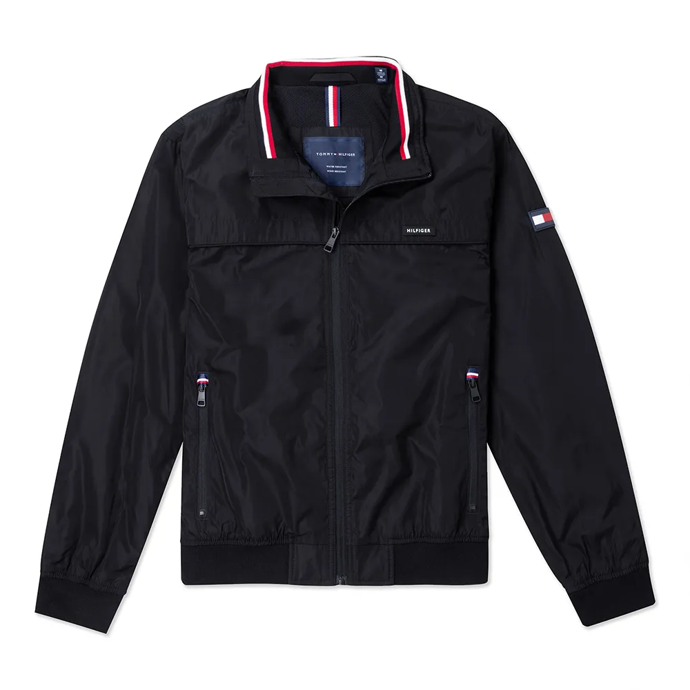 TOMMY 熱銷刺繡Logo飛行夾克外套-黑色 歷史價格詳細信息