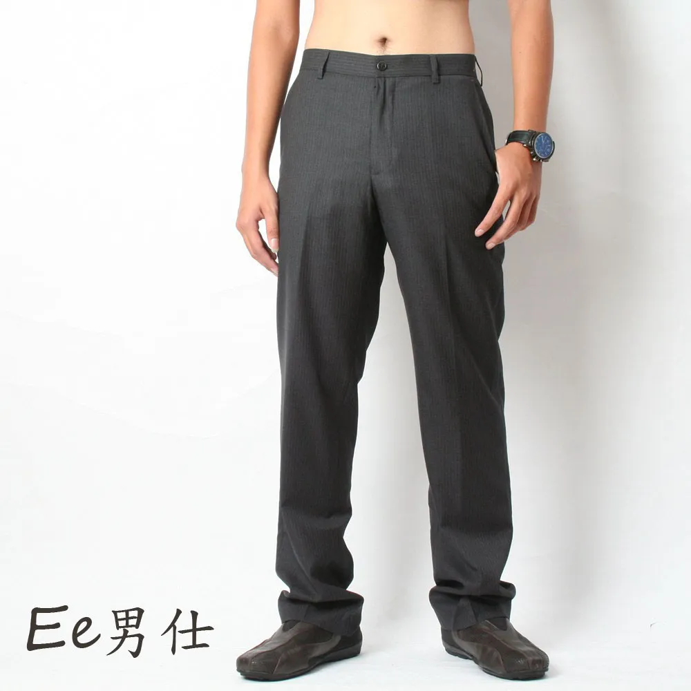 【Ee男仕】暗直扣V型口袋素面西裝長褲-灰色 歷史價格詳細信息