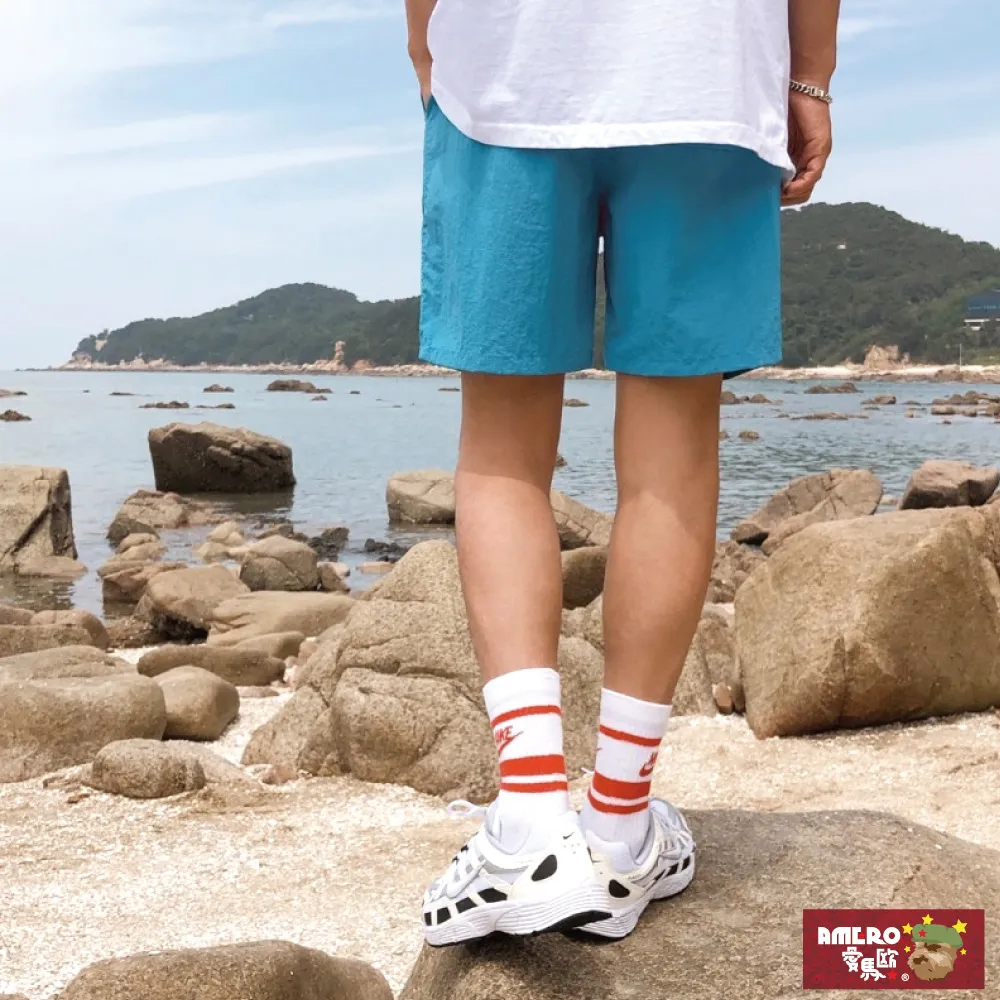 情侶款涼感褲 男女冰絲短褲 跑步健身三分褲 涼感短褲 運動短褲 速乾短褲 男生短褲 休閒短褲 歷史價格詳細信息