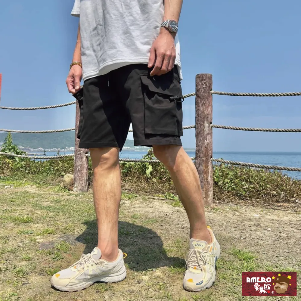 【AMERO】男女裝 工裝短褲 高磅水洗工裝短褲 休閒短褲 硬挺 情侶款 街頭短褲 滑板 歷史價格詳細信息