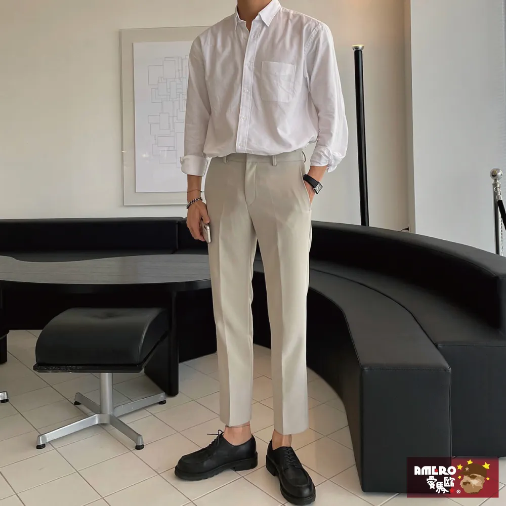 【AMERO】男女裝 八分休閒褲 素面 彈力 柔膚順滑 情侶款 共六色 歷史價格詳細信息