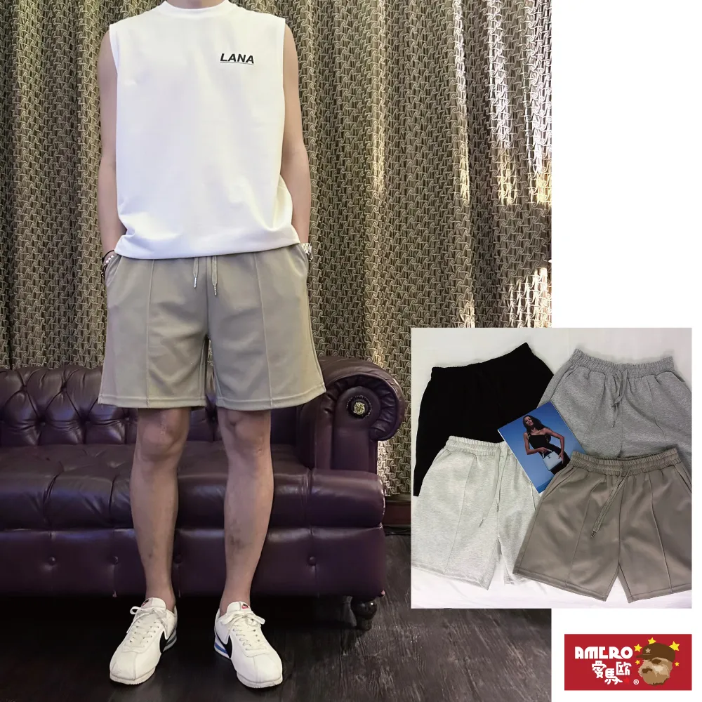 【AMERO】男裝 女裝 休閒棉褲 立體紋 素面 寬鬆 鬆緊褲頭 情侶裝 歷史價格詳細信息