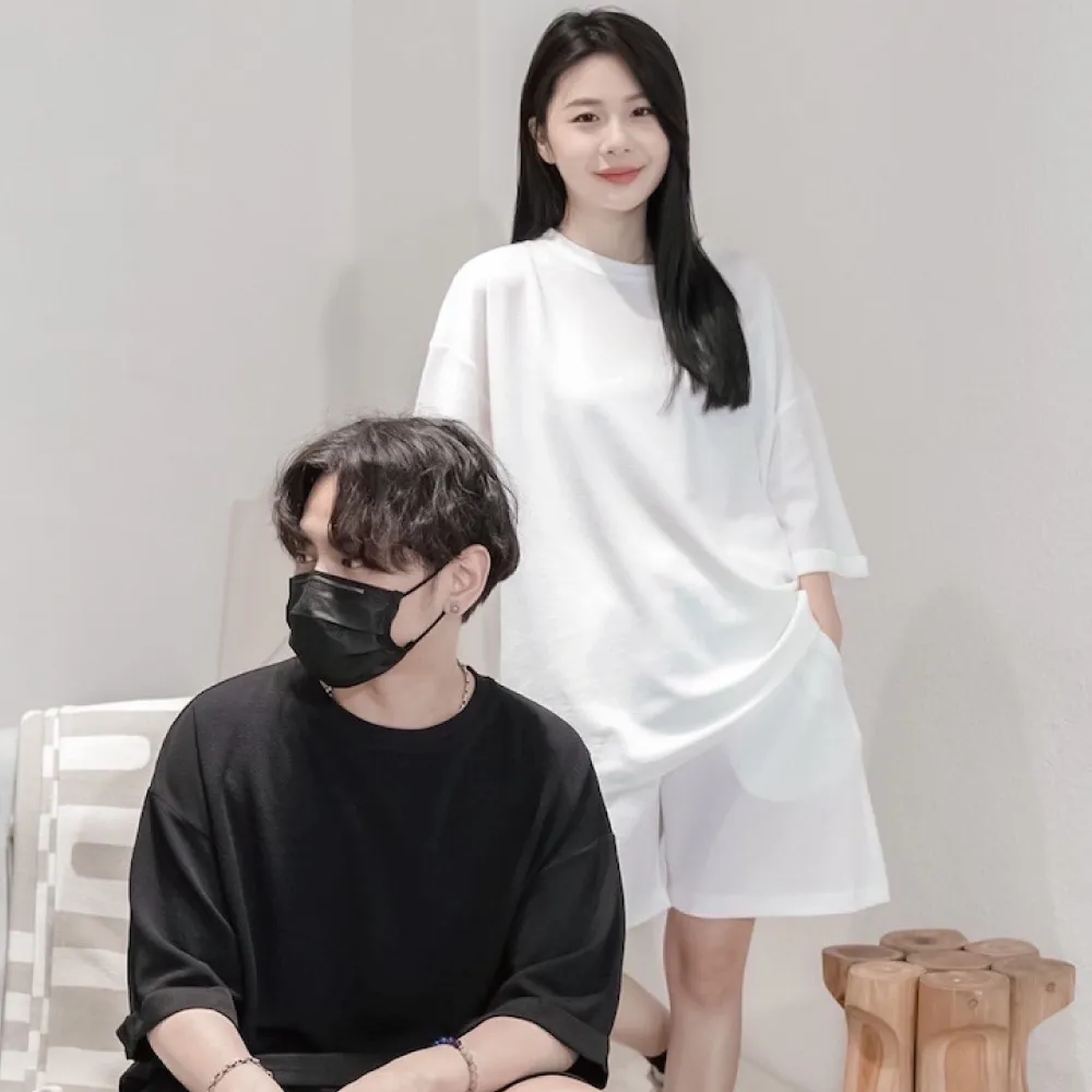 素面寬鬆落肩一字領長袖上衣 (小孩賣場) 大童 男童 女童 中性款 親子裝 童裝 兒童【p0061230067019】 歷史價格詳細信息