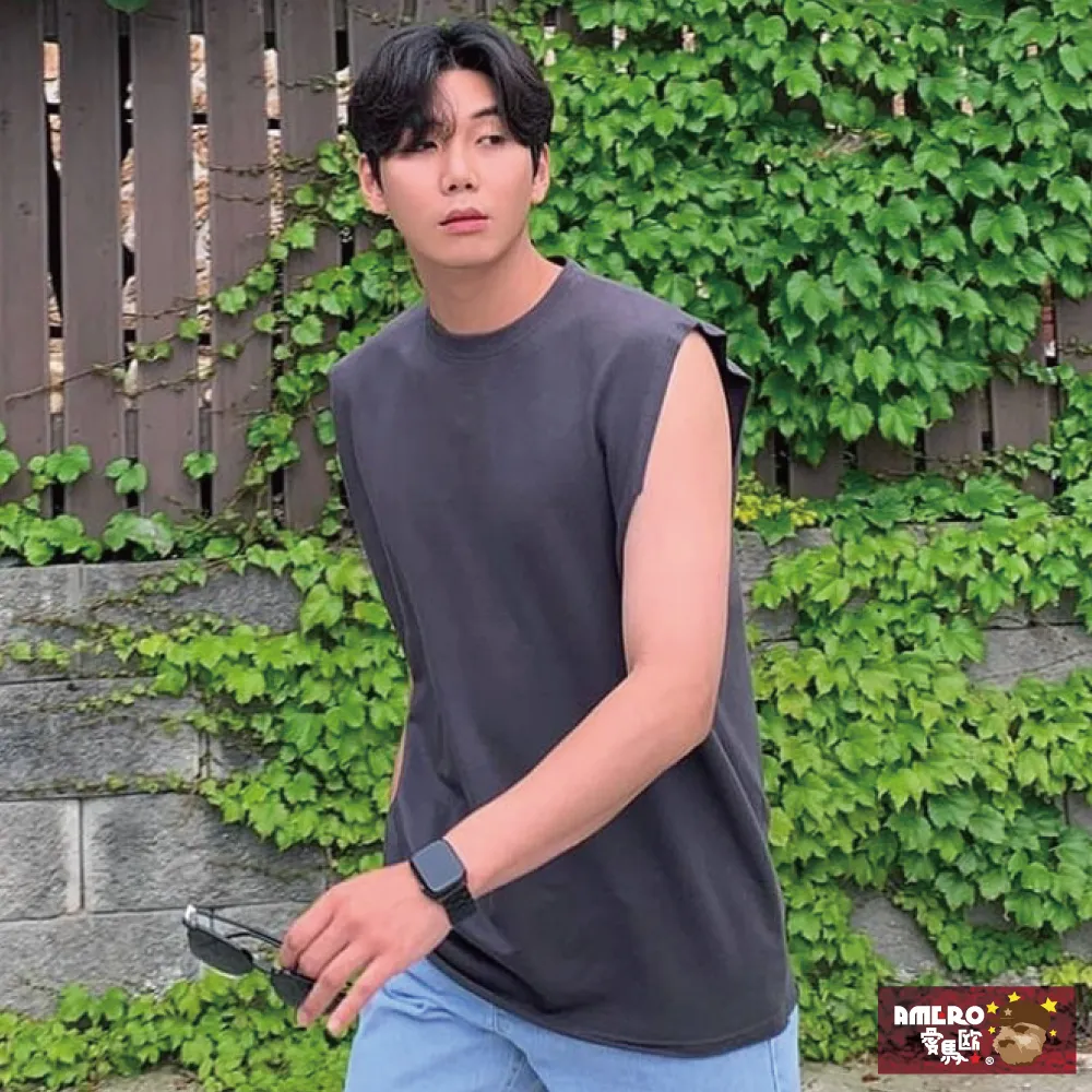 【AMERO】男裝 女裝 圓領 寬肩 開叉 內搭背心 情侶裝 歷史價格詳細信息