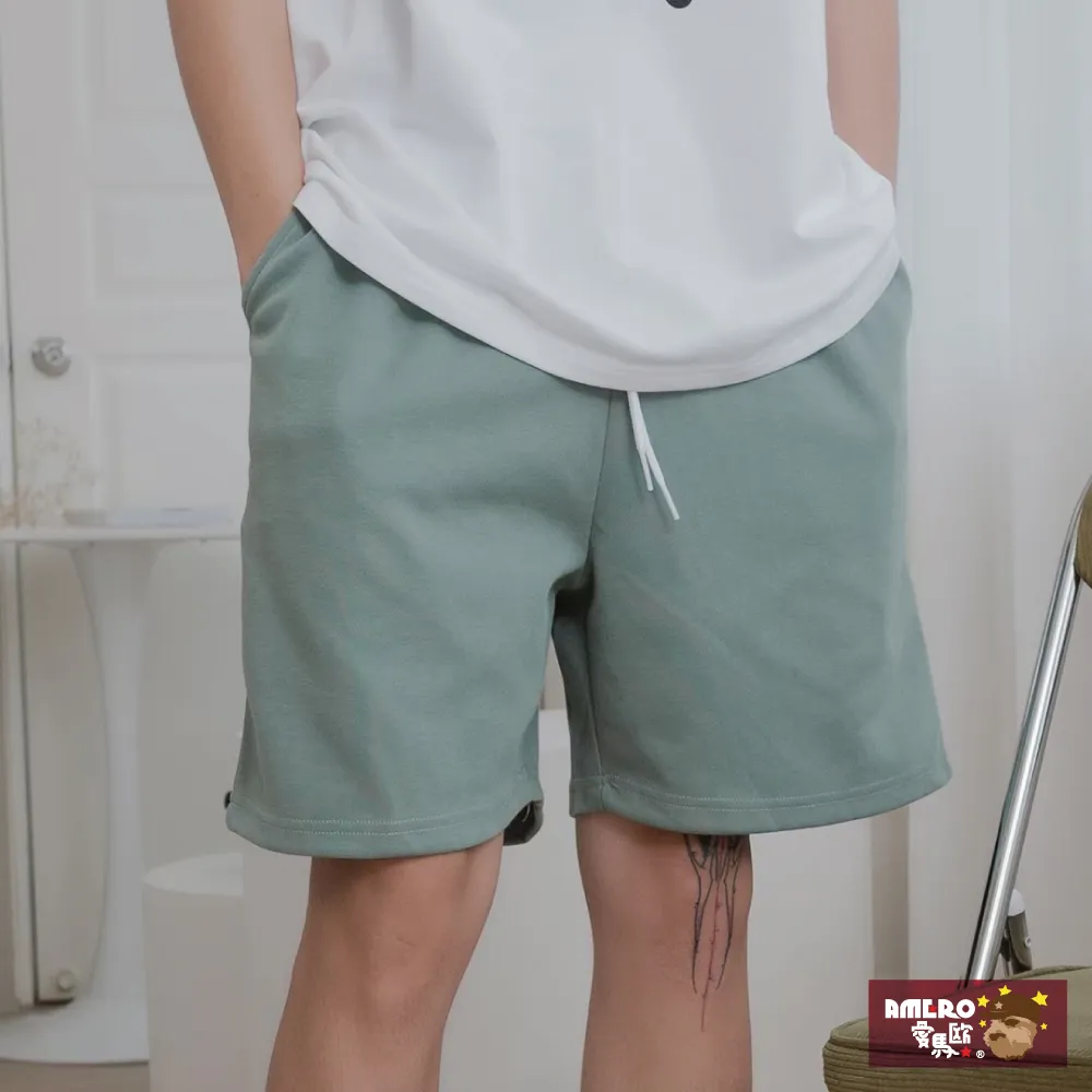 【AMERO】男裝 女裝 休閒棉褲 短褲 寬鬆 鬆緊褲頭 綁帶 英文字印花 情侶裝 歷史價格詳細信息