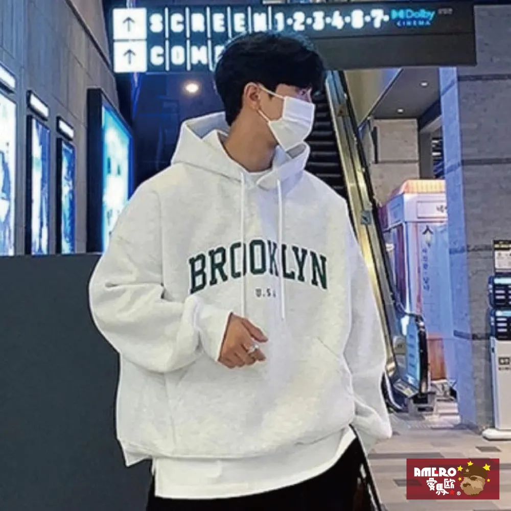 【AMERO】男裝 女裝 長袖刷毛帽Ｔ(男裝 女裝 長袖刷毛帽Ｔ 英文字貼布繡 寬鬆 落肩 情侶裝) 歷史價格詳細信息