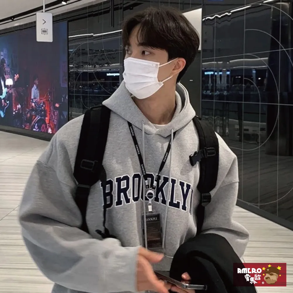 【AMERO】男裝 女裝 長袖刷毛帽Ｔ(男裝 女裝 長袖刷毛帽Ｔ 英文字貼布繡 寬鬆 落肩 情侶裝) 歷史價格詳細信息