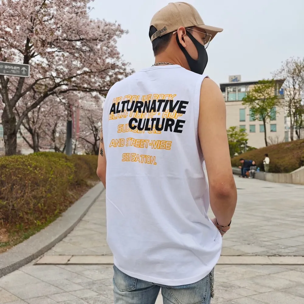 【AMERO】男裝 女裝 無袖圓領背心 彩條復古車印花 情侶裝 歷史價格詳細信息