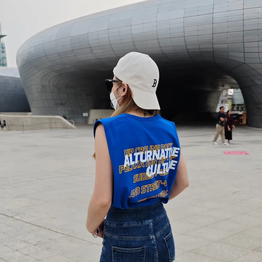 【AMERO】男裝 女裝 無袖圓領背心 彩條復古車印花 情侶裝 歷史價格詳細信息