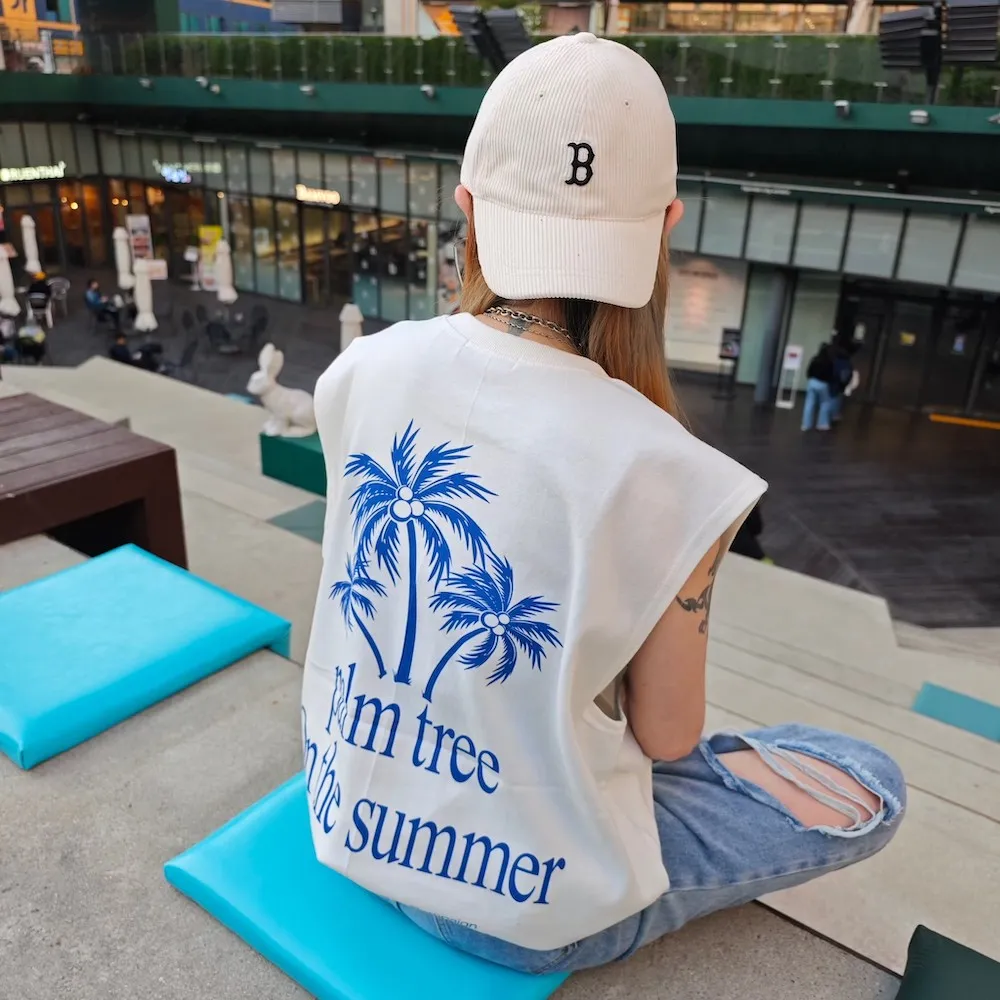 【AMERO】男裝 女裝 無袖圓領背心 彩條復古車印花 情侶裝 歷史價格詳細信息