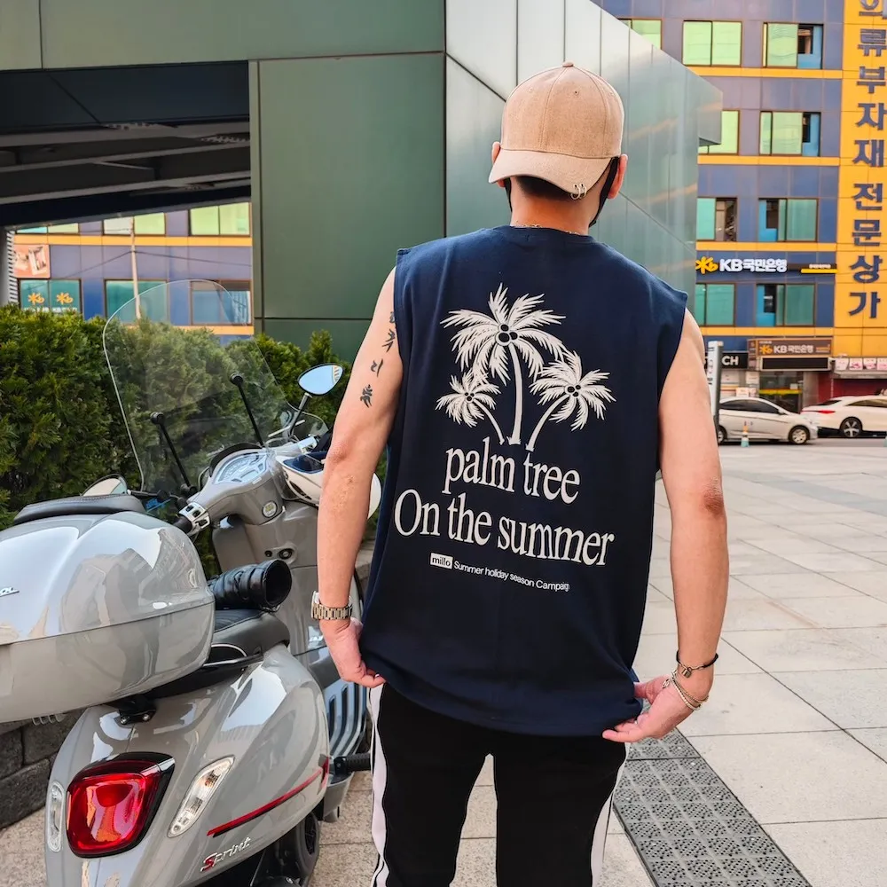 【AMERO】男裝 女裝 無袖圓領背心 彩條復古車印花 情侶裝 歷史價格詳細信息