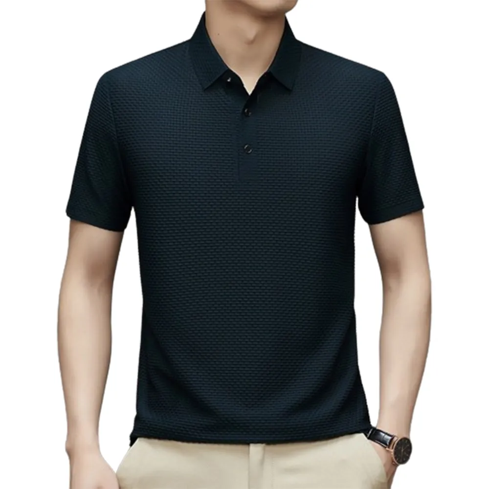 【CS22】商務休閒透氣華夫格冰絲涼感POLO衫 歷史價格詳細信息