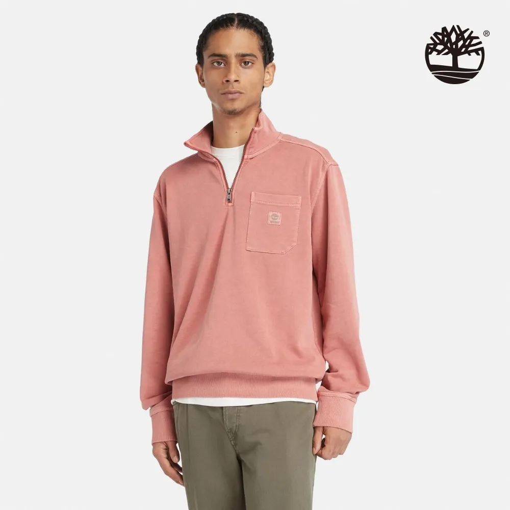 Timberland 男款醬紅色有機棉刺繡LOGO短袖POLO衫 |A62T5DH9 歷史價格詳細信息