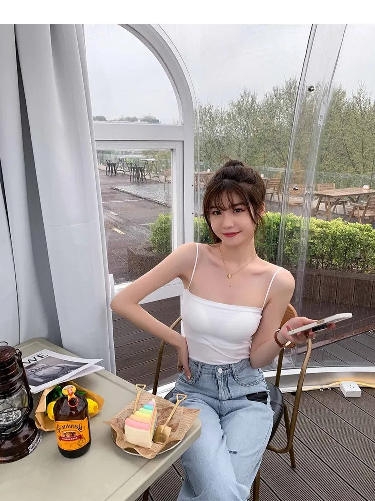 韓系帶胸墊睡衣女短袖莫代爾網紅風灰色小個子夏季新款家居服套裝-Misaki精品 歷史價格詳細信息