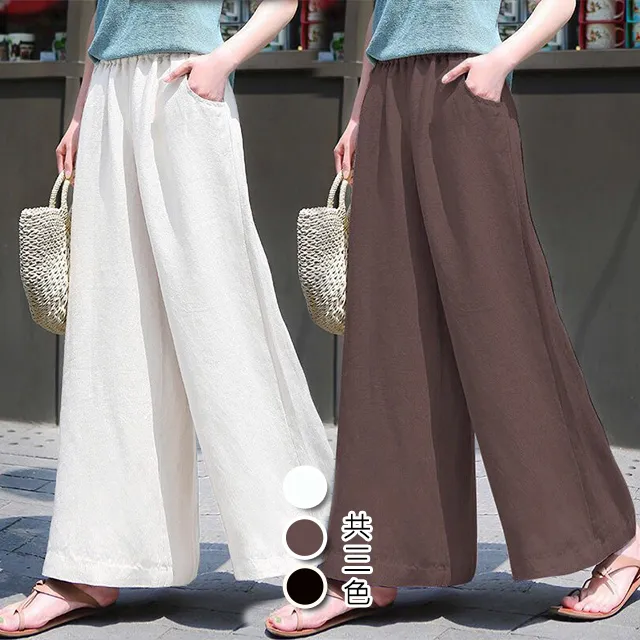 古典美 九分刺繡彈性褲【82179】/茶禪服/棉麻/中國風 歷史價格詳細信息