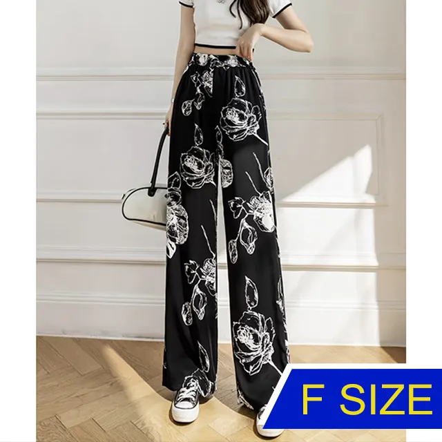 【韓國K.W.】KD2959現貨晨曦漫舞亞麻天絲棉女褲(棉麻褲/寬褲/女褲/長褲/九分褲) 歷史價格詳細信息