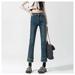 SCL 南加州丹寧 中大服飾 女裝 丹寧修身鬆緊後腰休閒直筒牛仔褲 二色選 S-5XL 現+預 歷史價格詳細信息