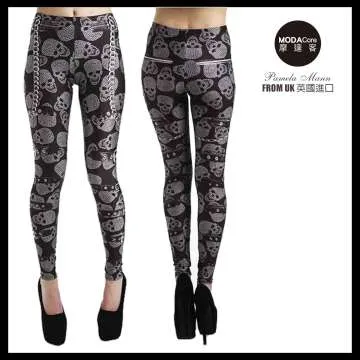 『摩達客』英國進口【Pretty Polly】抽象線紋印花彈性褲襪 歷史價格詳細信息