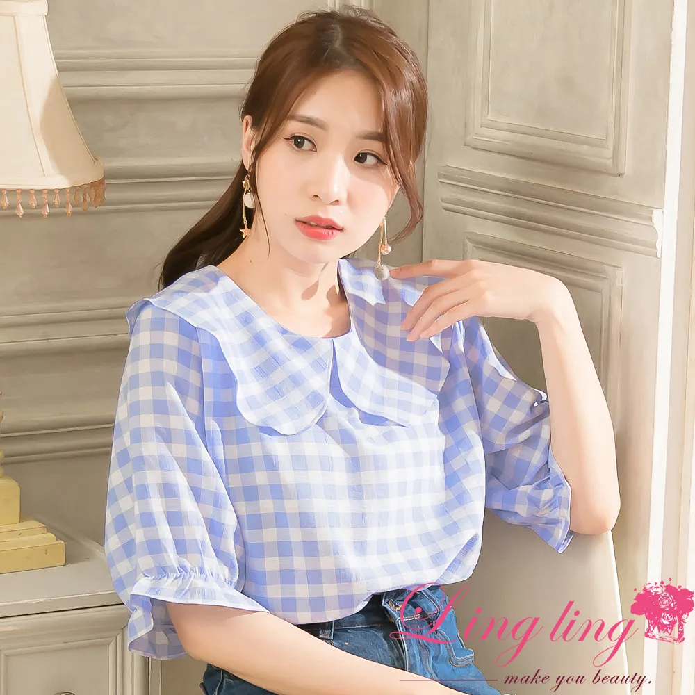 荷葉翻領五分泡袖麻料長洋裝 女裝 亞麻 五分袖 連身裙 洋裝 歷史價格詳細信息