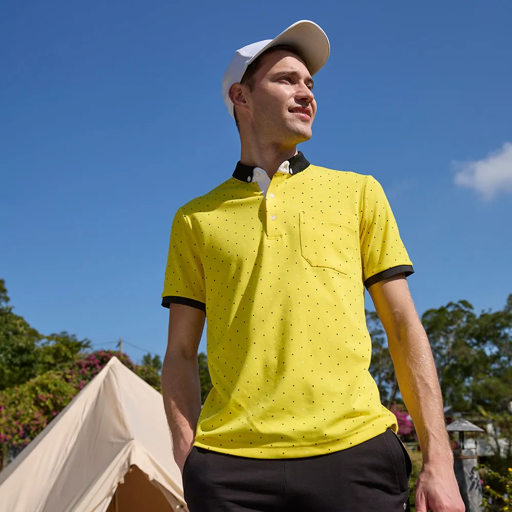 【LEIDOOE】印花超細排汗男短POLO衫(16796) 歷史價格詳細信息