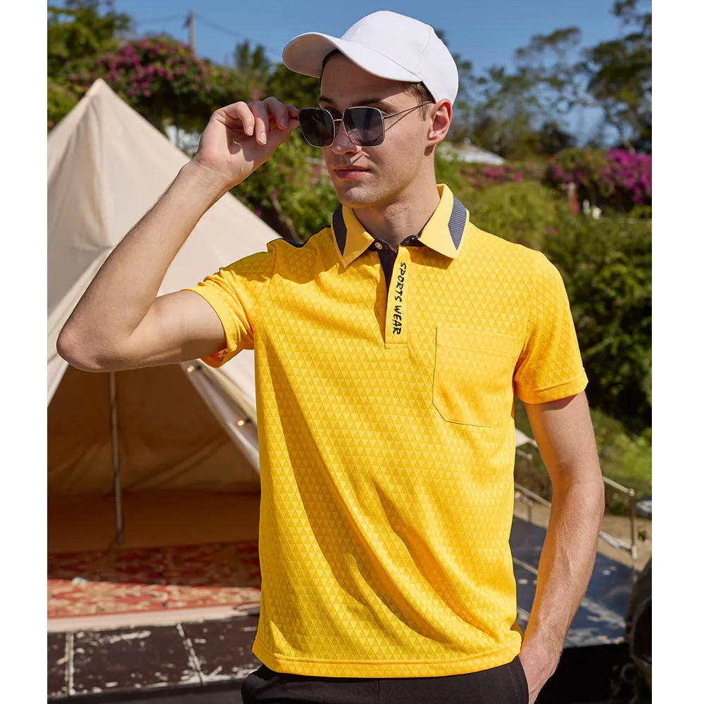 【LEIDOOE】亮光三角洞洞排汗男短POLO衫(96105)藍 歷史價格詳細信息