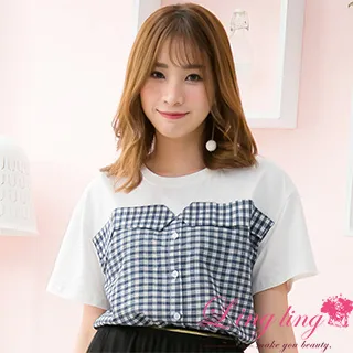 【lingling】圓領棉麻紗荷葉波浪鏤空袖口下擺五分袖洋裝PA4145(共三色) 歷史價格詳細信息