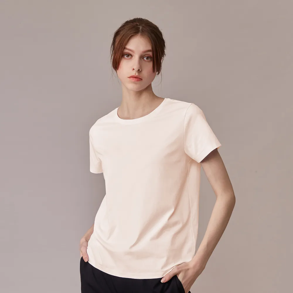 GIORDANO 女裝SORONA涼感素色T恤-05 亮白 歷史價格詳細信息