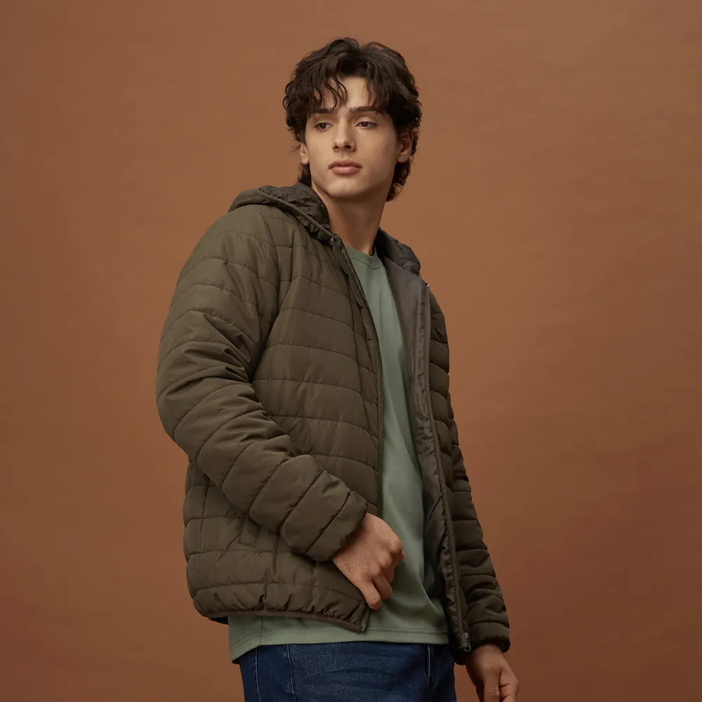 GIORDANO 男裝E care輕暖系列連帽外套-09 標誌黑 歷史價格詳細信息