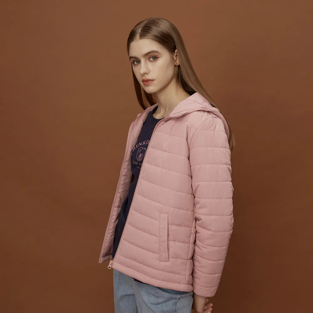 GIORDANO 女裝E care輕暖系列連帽外套-11 北極狼白 歷史價格詳細信息