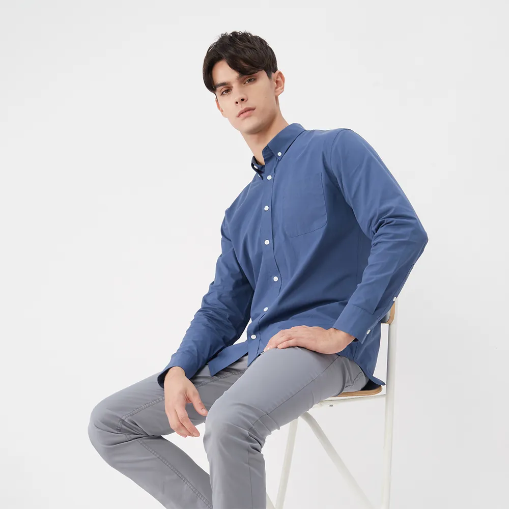 GIORDANO 男裝輕薄彈力長袖襯衫-11 白 歷史價格詳細信息