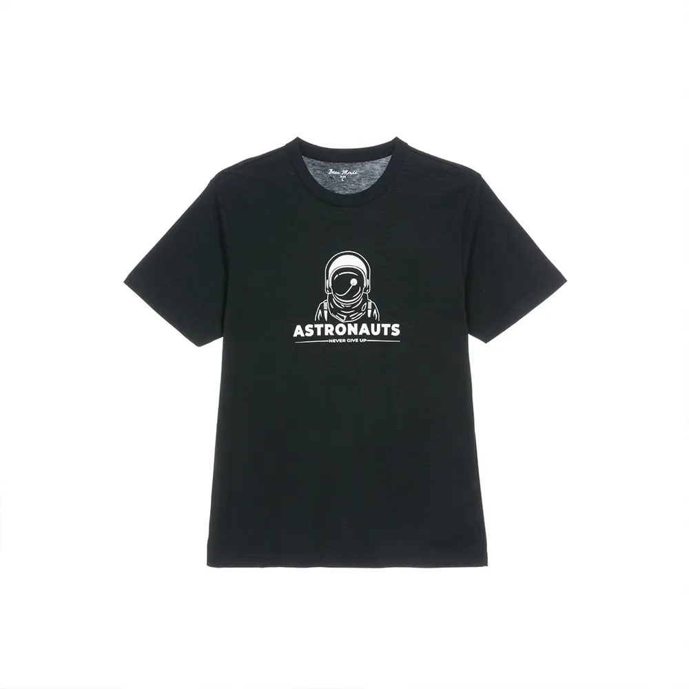 GIORDANO 男裝太空人系列印花短袖上衣-07 海軍藍 歷史價格詳細信息