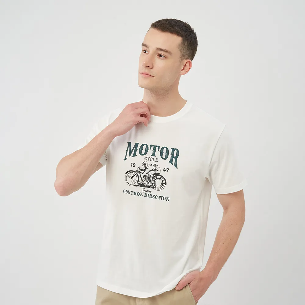 GIORDANO 男裝汽車系列印花短袖上衣-07 海軍藍 歷史價格詳細信息