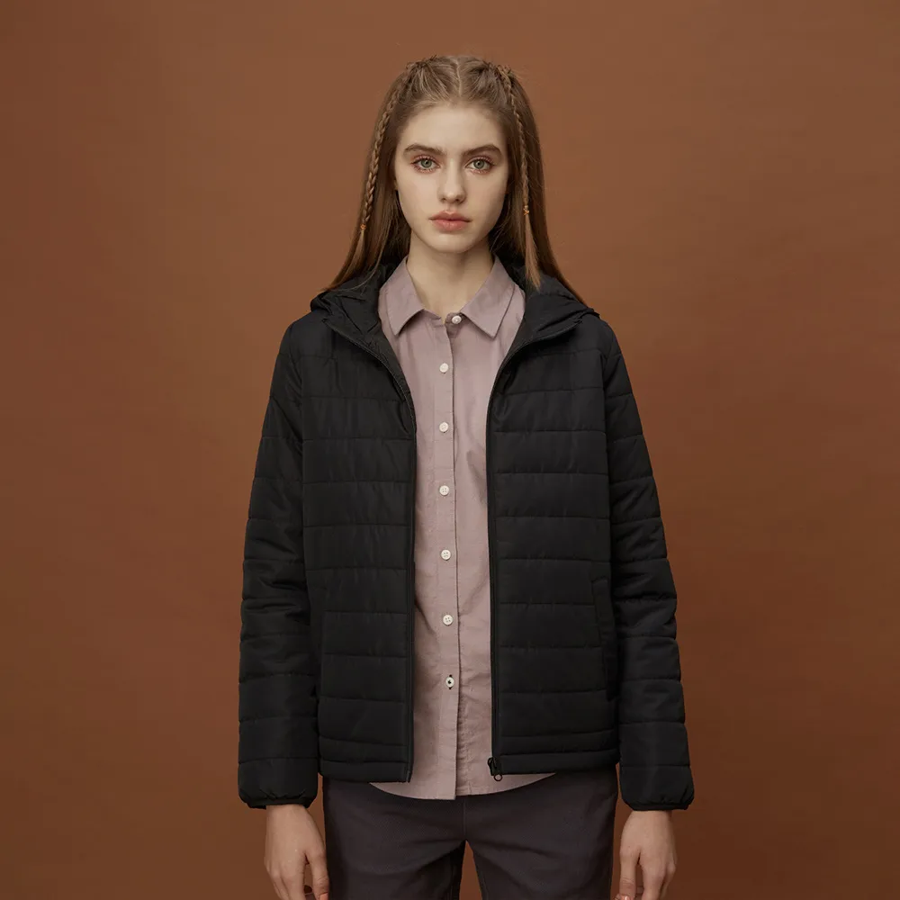 GIORDANO 女裝E care輕暖系列連帽外套-11 北極狼白 歷史價格詳細信息