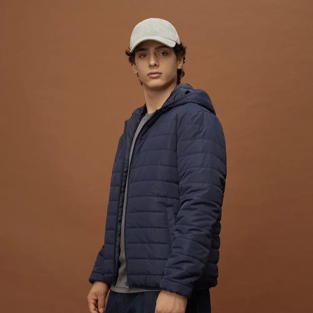 GIORDANO 男裝E care輕暖系列連帽外套-09 標誌黑 歷史價格詳細信息