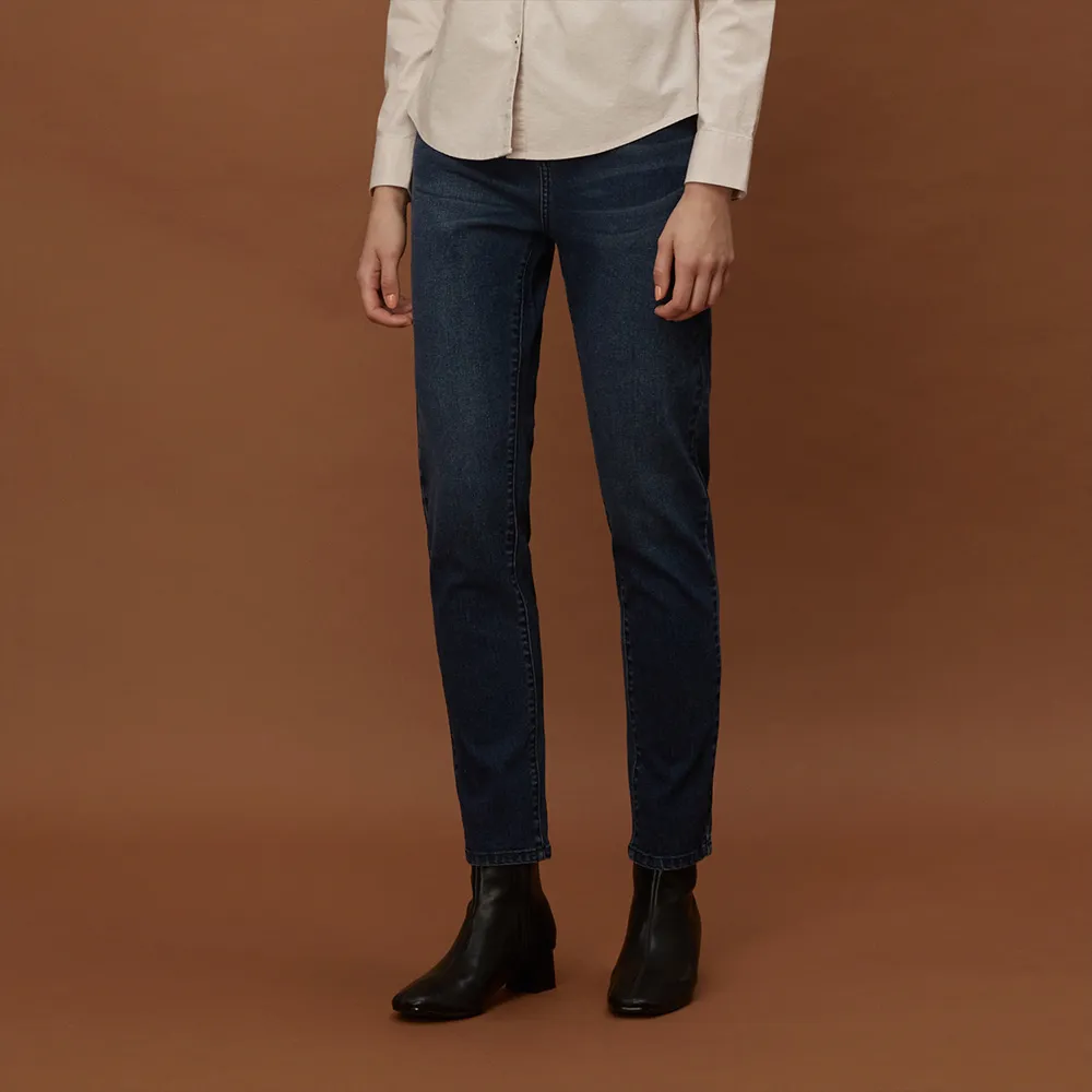 GIORDANO 女裝彈力中腰貼身牛仔褲-76 中藍 歷史價格詳細信息