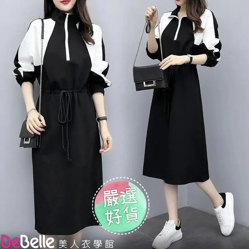 《DeBelle美人衣學館》寬鬆法式甜美蝴蝶結綁帶收腰褶皺短袖洋裝 歷史價格詳細信息