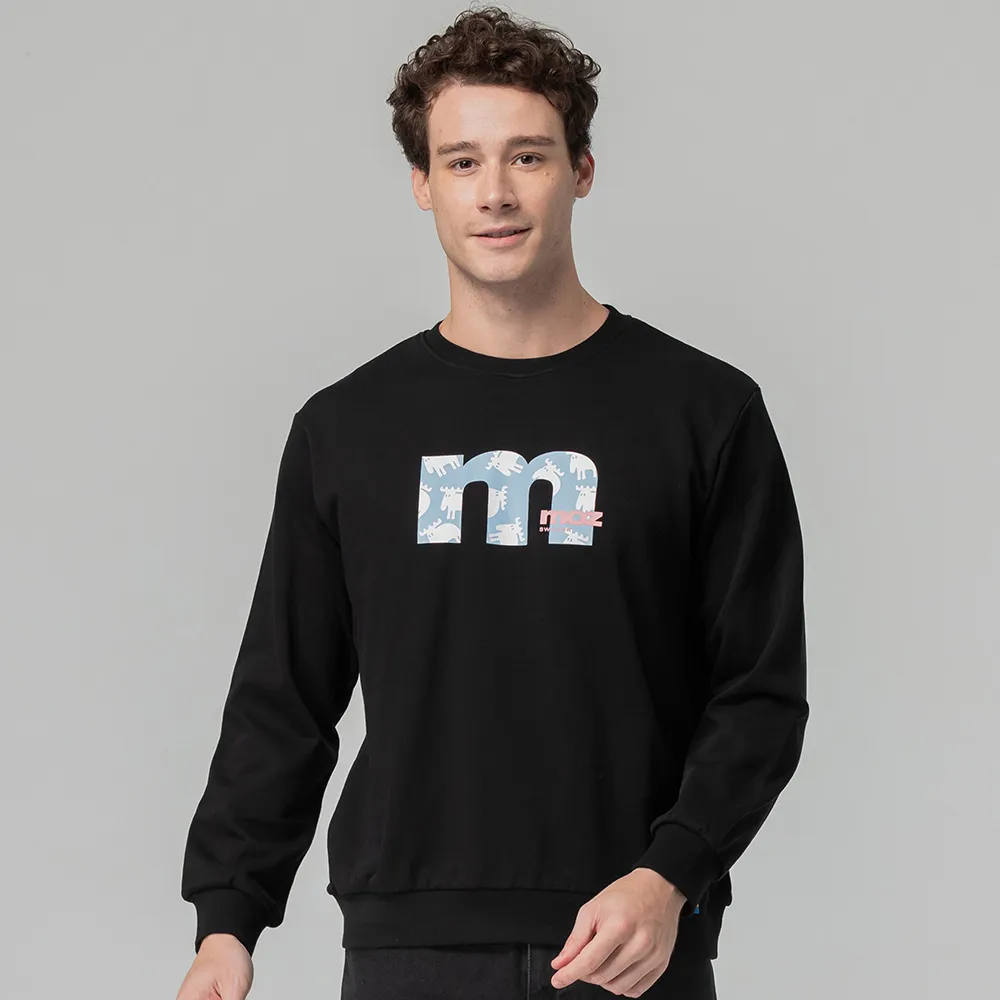 moz瑞典 字母駝鹿 100%純棉 大學T -海軍藍(亞洲版)男款 歷史價格詳細信息