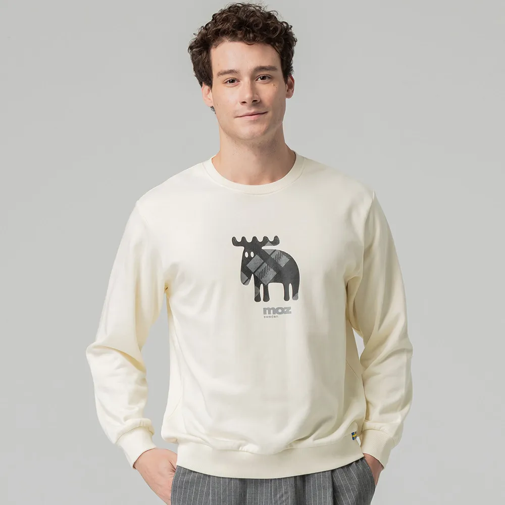 moz瑞典 格紋駝鹿 舒適柔棉 100%純棉短T-經典白(亞洲版)男款 歷史價格詳細信息