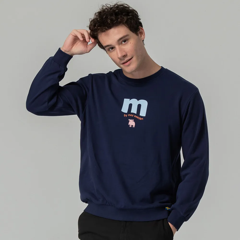 moz瑞典 字母駝鹿 100%純棉 大學T -海軍藍(亞洲版)男款 歷史價格詳細信息