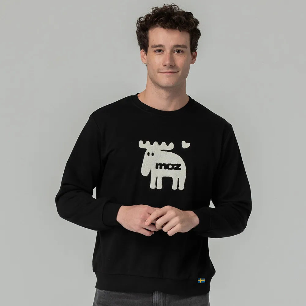 moz瑞典刺繡小駝鹿100%純棉短T-經典黑(亞洲版)女款 歷史價格詳細信息