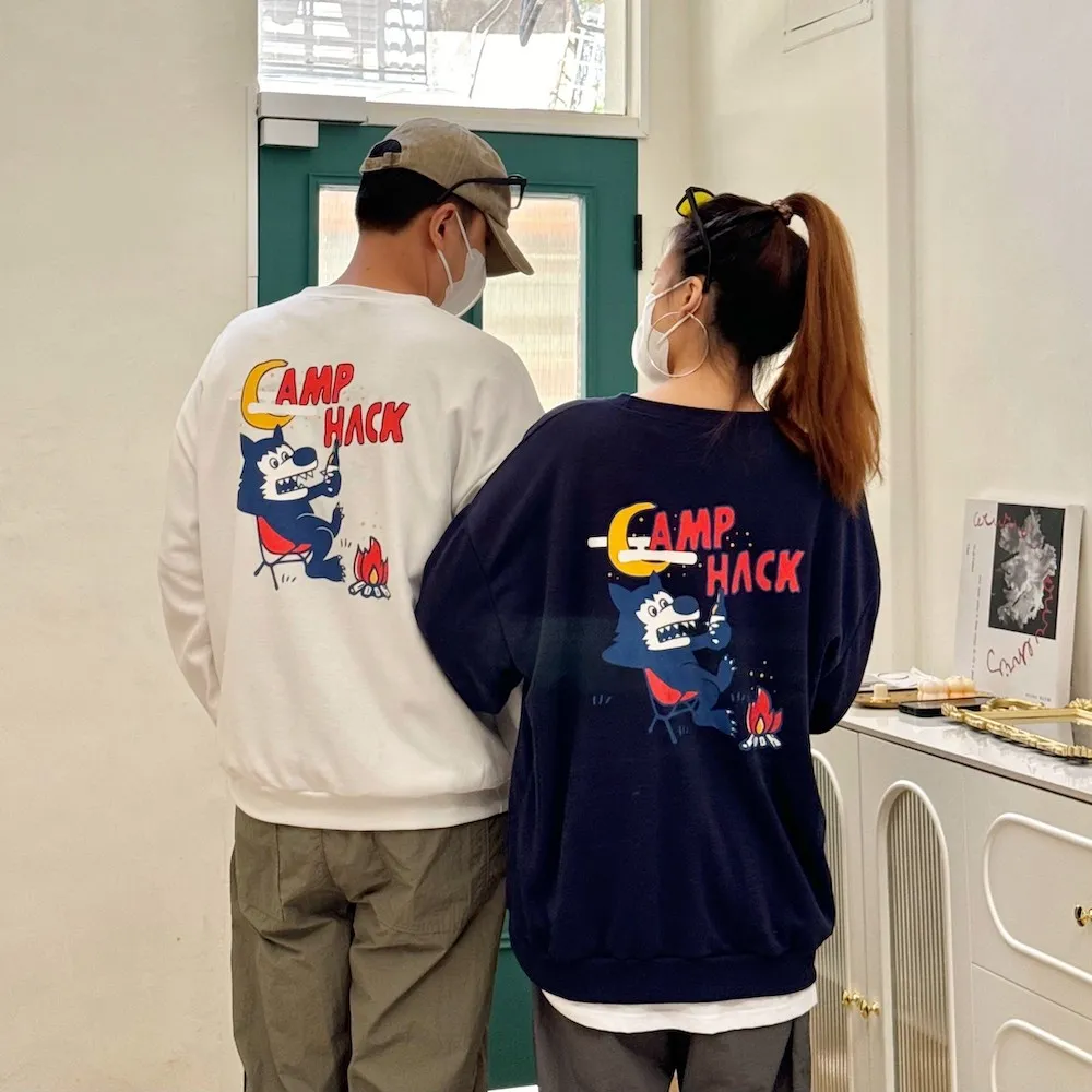 【AMERO】男女款 長袖休閒運動套裝 滾邊線條 寬鬆版型 情侶裝 歷史價格詳細信息